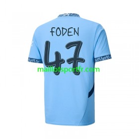 Maillot de Foot Manchester City UCL Font FODEN 47 Domicile 2024/25